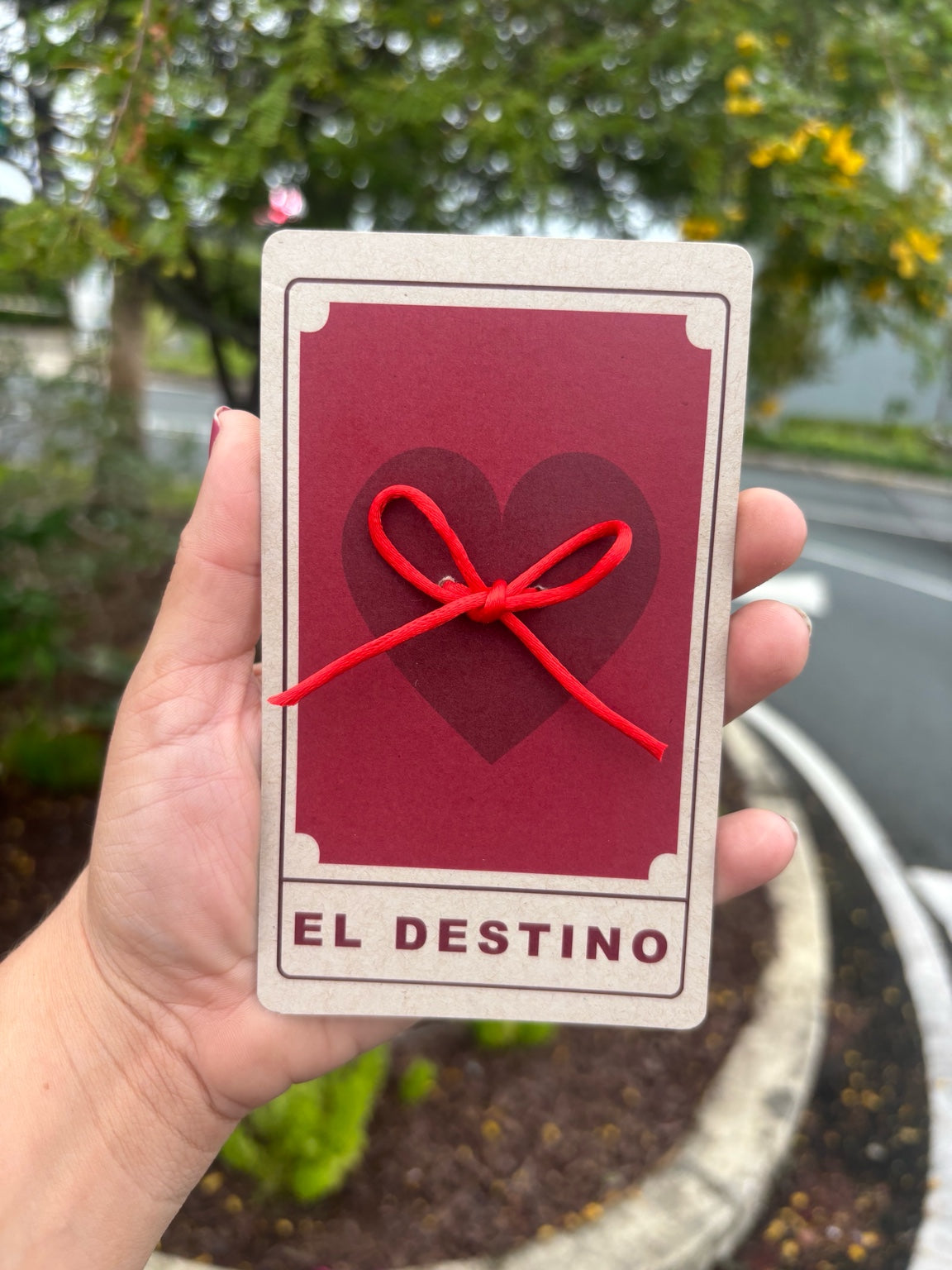 EL DESTINO — Tarjeta Hilo Rojo